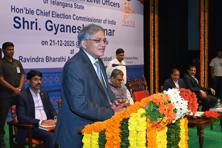 Telangana to become role model in SIR, says CEC Gyanesh Kumar