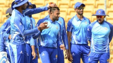 VHT: Shrijith, Shreyas Gopal help Karnataka beat TN by four wickets, MP defeat Kerala
