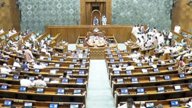 Lok Sabha adjourned till 2 PM over Oppn sloganeering; Rijiju admonishes conduct