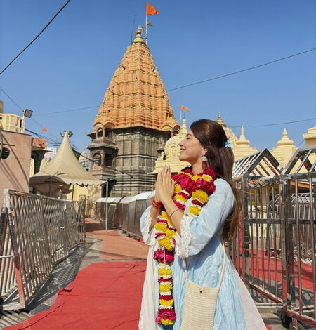 Aditi Bhatia offers prayers at the Mahakal Temple in Ujjain after ‘Kerala Story 2’ release