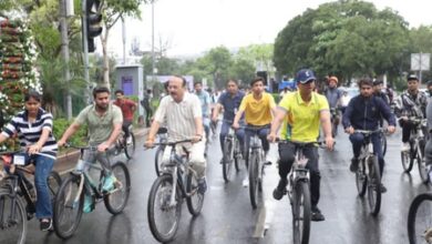 Delhi minister Ashish Sood leads ‘Sundays on Cycles’ event at Connaught Place Delhi minister Ashish Sood leads ‘Sundays on Cycles’ event at Connaught Place