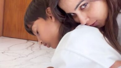 Genelia Deshmukh decides to drop everything as her son says ‘Please sit with me Aai’