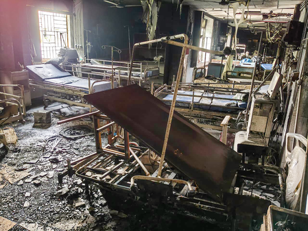 SCB Hospital fire toll touches 12; Oppn demands resignation of Odisha Health Minister