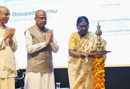President Murmu commemorates  5 billion meals of Akshaya Patra Foundation 