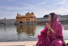 Hansika Motwani spends some peaceful time at the Golden Temple after divorce