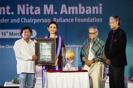 Nita Ambani awarded for social impact, women empowerment initiatives Nita Ambani awarded for social impact, women empowerment initiatives