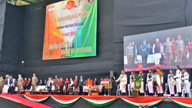 Nagaland Guv honours veterans and Veer Naris at ex-servicemen rally in Kisama ​