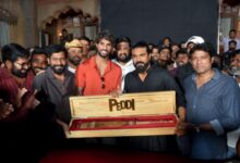 Cricketer Tilak Varma visits sets of Ram Charan’s ‘Peddi’; Ram Charan gifts him the ‘Peddi’ cricket bat!