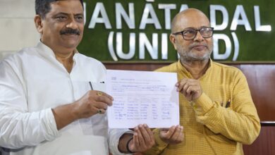 Nitish Kumar files nomination for JD-U national president post; Sanjay Jha submits papers