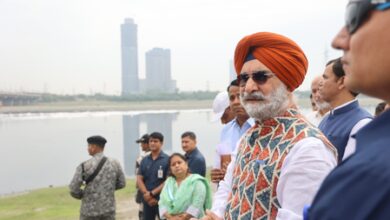 Delhi L-G Sandhu visits Kalindi Kunj, boosts battle against Yamuna pollution