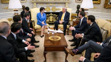 Trump, Takaichi put warmth on display as talks turn to Iran, energy, and trade