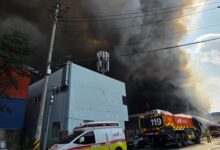 South Korea: At least 50 injured in fire at Daejeon car parts plant