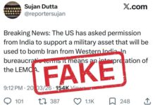 Govt debunks claims of US seeking Delhi’s nod to use Indian territory for Iran strikes