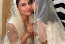 Soha Ali Khan twins with her little princess Inaaya this Eid, gets a sweet peck on the cheek