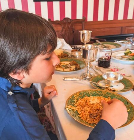 Ibrahim Ali Khan shares a sneak peek of little Taimur busy devouring Eid-special biryani
