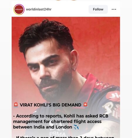Kohli laughs off reports suggesting demands for ‘chartered flight access’ in IPL Kohli laughs off reports suggesting demands for ‘chartered flight access’ in IPL