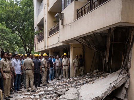 Two electricians killed in balcony slab collapse in Hyderabad