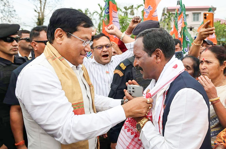Polls crucial for safeguarding Assamese identity: Sarbananda Sonowal ​