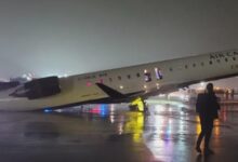 Plane collides with fire truck at New York airport, multiple injuries reported