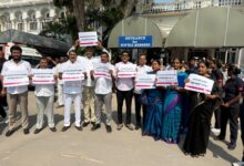 BRS stages protest to demand release of fee reimbursement funds