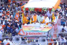 Karnataka bypolls: BJP candidates file nominations as Yediyurappa, Pralhad Joshi join processions
