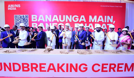 Andhra Pradesh CM lays foundation stone for Rs 1.35 lakh crore steel plant