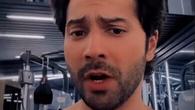 Varun Dhawan quips about ‘saas’ level ‘taanas’ from trainer during gym session