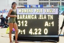 National Indoor Athletics: Pole vaulter Baranica Elangovan raises bar to 4.22m, enters record books
