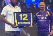 KKR retire jersey No.12 as a tribute to retired star Andre Russell