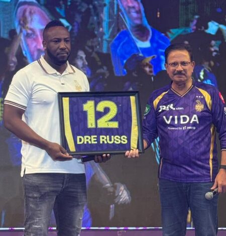 KKR retire jersey No.12 as a tribute to retired star Andre Russell