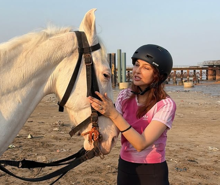 Saumya Tandon calls maiden horse riding lesson ‘intimidating yet magical’