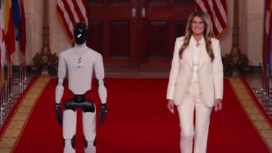 When a robot walked into the White House