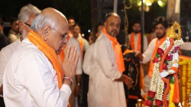 Gujarat CM attends Ram Navami Mahotsav in Ahmedabad as celebrations held across state