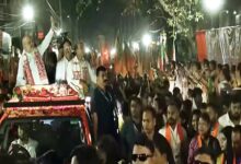 HM Amit Shah holds massive roadshow in Guwahati, steps up BJP’s Assam campaign