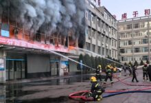 Three dead after massive building fire in China’s Shanxi