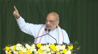 Amit Shah blasts Cong at Assam rally; highlights BJP govt’s peace initiatives, development agenda