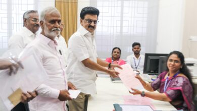 Stalin files nomination from Kolathur, exudes confidence of DMK-led alliance’s victory Stalin files nomination from Kolathur, exudes confidence of DMK-led alliance’s victory
