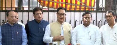 BJP approaches EC over Bengal polls; Rijiju claims democracy being ‘hijacked’ by Trinamool BJP approaches EC over Bengal polls; Rijiju claims democracy being ‘hijacked’ by Trinamool
