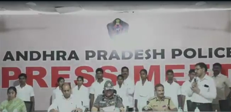 Nine Maoists including top leader surrender before Andhra Pradesh DGP
