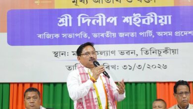 Assam BJP chief warns of major eviction drive if voted to power Assam BJP chief warns of major eviction drive if voted to power