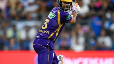 IPL 2026: Rahane, Raghuvanshi fifties power KKR to 220/4 against MI