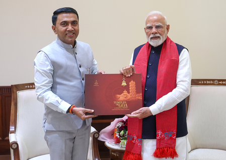 At forefront of furthering Goa’s development: PM Modi greets Pramod Sawant on his birthday