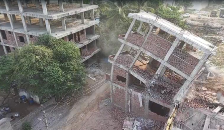 HYDRAA carries out demolitions to reclaim land worth Rs 100 crore