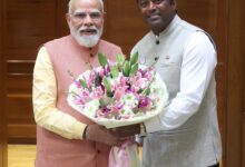 ‘Honoured to be part of your team: Leander Paes meets PM, Modi after joining BJP
