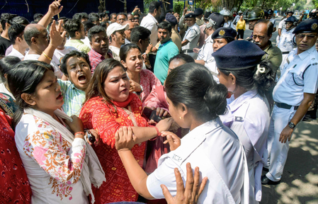 Prohibitory orders expanded around CEO office in Kolkata amid continuing protests Prohibitory orders expanded around CEO office in Kolkata amid continuing protests