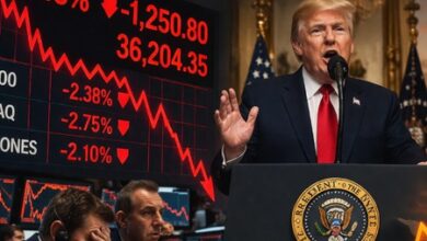 Stocks fall, oil prices jumps after Trump’s Iran speech