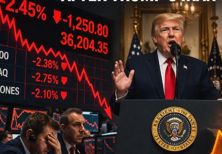 Stocks fall, oil prices jumps after Trump’s Iran speech