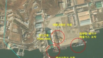 Satellite imagery shows North Korea appears to be speeding up construction of its 3rd 5,000-tonne destroyer
