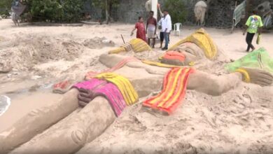From 15-foot sand sculpture to 7,000 kg laddu: Hanuman Jayanti celebrated with great fervour nationwide