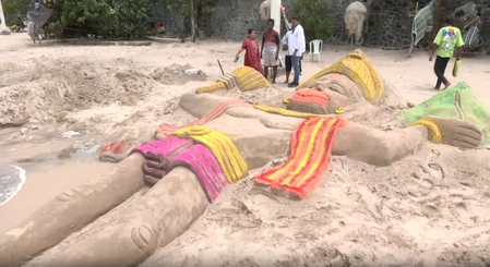 From 15-foot sand sculpture to 7,000 kg laddu: Hanuman Jayanti celebrated with great fervour nationwide